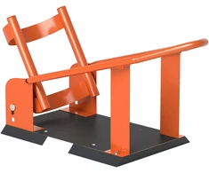 Aosom Motociklo rato stovas, oranžinė, plienas, 27 x 71,5 x 33,5 cm, 816,5kg
