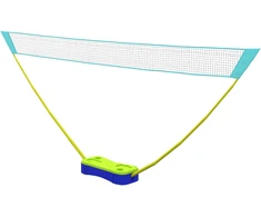 Aosom Nešiojamas badmintono ir tinklinio tinklų rinkinys, 3 dalių, 400 x 22,4 x 155 cm, juodas, mėlynas, žalias