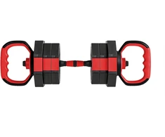 Aosom Reguliuojamų hantelių rinkinys 6-in-1, raudonas, 15 kg