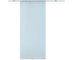 Aosom Stumdomos stiklinės durys, matinis stiklas, aliuminis, 102,5 x 205 cm