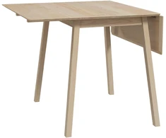 Aosom Sulankstomas valgomojo stalas, 2 atlenkiami paviršiai, 110 x 86 x 75 cm, natūralaus medžio