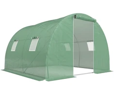 Aosom Vaikštomas tunelinis šiltnamis, 3 x 3 x 2 m, žalias