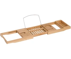 Aosom Voniai skirta lentelė iš bambuko, reguliuojamas ilgis 70-105 cm, natūrali spalva