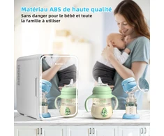 Costway 10L Mini šaldytuvas su LED veidrodžiu