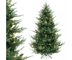 Costway 210 cm Dirbtinė Kalėdinė Eglutė su 340 LED šviesų