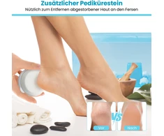 Costway Pėdų Masažuoklis Spa 500W Su Pedikiūro Akmeniu Mėlynas