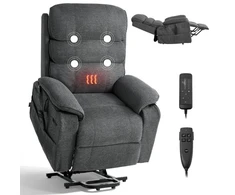Fotelis Koduva VEVOR elektrinis liftinis recliner krėslas, tamsiai pilkas, 89 x 98 x 104 cm