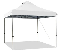 Koduva 10' x 10' Balta sulankstoma palapinė su ratukais
