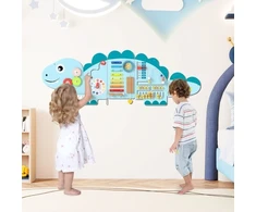 Koduva 11-in-1 dinozaurų veiklų sieninis žaidimų rinkinys, mėlynas