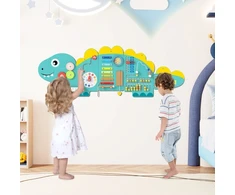 Koduva 11-in-1 dinozaurų veiklų sieninis žaidimų rinkinys, žalias