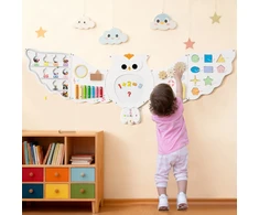Koduva 11-in-1 pelėdos veiklų sieninis žaidimų rinkinys 3+