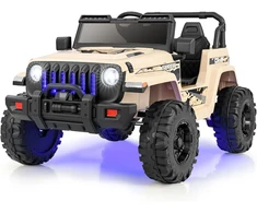 Koduva 12V Vaikių Elektrinis Automobilis Nuotoliniu Valdymu Khaki