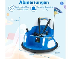 Koduva 12V Vaikių Elektrinis Bumperis, Mėlynas