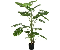 Koduva 180 cm dirbtinis augalas su vazonu, monstera deliciosa, žalias