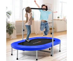 Koduva 2 asmenų sulankstomas mini vaikų fitneso trampolinas - mėlynas