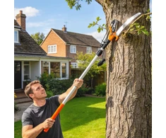 Koduva 2-in-1 teleskopinis genėtuvas su integruotomis žirklėmis, oranžinis, 135/172/199 cm
