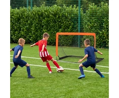 Koduva 2 vaikiškų futbolo vartų rinkinys, su sustiprintais stiklo pluošto strypais, žalias, 182 x 120 x 120 cm