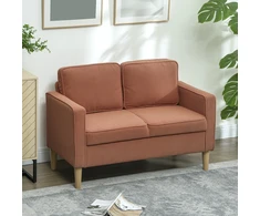 Koduva 2-vietė sofa su daiktadėže, oranžinė, 117 x 63 x 79 cm