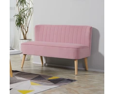 Koduva 2 vietų sofa, rožinė, 117 x 56,5 x 77 cm