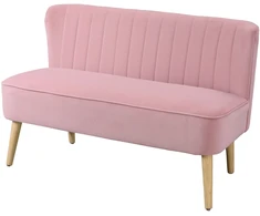 Koduva 2 vietų sofa, rožinė, 117 x 56,5 x 77 cm