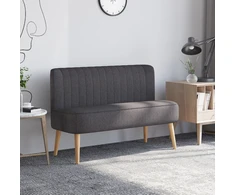 Koduva 2 vietų sofa, tamsiai pilka, 117 x 56,5 x 77 cm