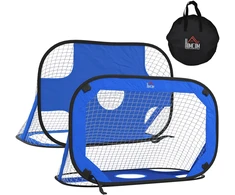 Koduva 2 vnt. išskleidžiami futbolo vartai, mėlyni, 123 x 80 x 80 cm