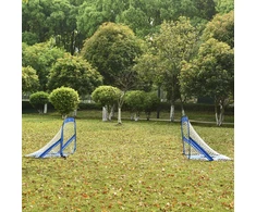 Koduva 2 vnt. išskleidžiami futbolo vartai, mėlyni, 123 x 80 x 80 cm