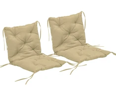 Koduva 2 vnt. sėdynės pagalvėlių rinkinys, 98 x 50 cm, khaki, poliesteris, 8 cm