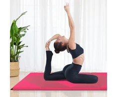 Promotion 240cm PU odos sulankstomas gimnastikos kilimėlis rožinis