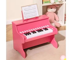 Koduva 25 klavišų vaikų mini skaitmeninis pianinas rožinis