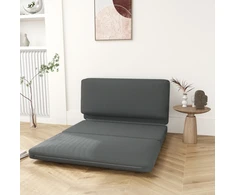 Fotelis Koduva 3-in-1 sulankstoma poilsio sofa, svečių čiužinys, dalijama, 138 cm pločio, tamsiai pilka