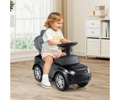 Koduva 3-in-1 vaikų stumdomas automobilis Land Rover Discovery juodas
