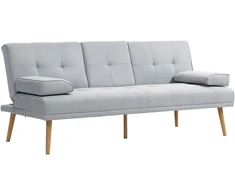 Fotelis Koduva 3 vietų miegamoji sofa, šviesiai pilka, 181 x 77 x 78 cm