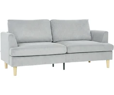 Koduva 3 vietų sofa su porankiais, šviesiai pilka, 188 x 80 x 86 cm