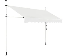 Koduva 300x120cm ištraukiamas balkono markizės stogelis, smėlio spalvos