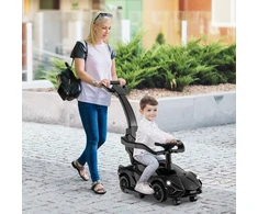 Koduva 3in1 Lamborghini vaikščiojimo žaislas vežimėlis - juodas