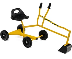 Promotion 4 ratų ekskavatorius su ergonomine atrama, geltonas