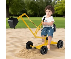 Promotion 4 ratų ekskavatorius su ergonomine atrama, geltonas