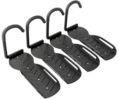 Koduva 4 vnt. sulankstomas sieninis dviračių laikiklis, juodas, 30 kg, 25,5 x 10,5 x 4 cm
