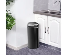 Koduva 42 l sensorinė šiukšliadėžė, automatinė, juoda, nerūdijančio metalo
