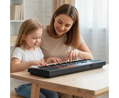 Koduva 49 klavišų vaikų pianinas juodas
