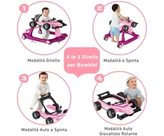 Koduva 4in1 sulankstoma vaikštynė violetinė