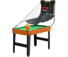 Koduva 5 viename žaidimų stalas su 53 priedais, 134 x 108 x 144 cm, riešuto spalvos
