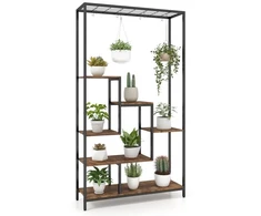Promotion 6 aukštų augalų stovas 180 cm rudas