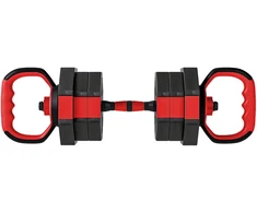 Koduva 6-in-1 reguliuojamas hantelių rinkinys, raudona, 20 kg