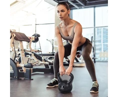 Virdulys Koduva 8kg kettlebell, juoda, plastikas ir smėlis