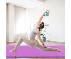 Koduva 8x4 pėdų sulankstoma gimnastikos kilimėlis - violetinis