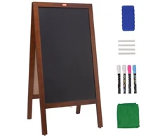 Koduva A formos kreidinė lenta VEVOR TSB-2040, dvipusė, ruda, 51 x 102 cm
