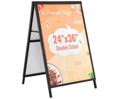 Koduva A formos šaligatvio reklaminis stendas VEVOR HS-H36, dvipusis, plieno, 61 x 91 cm
