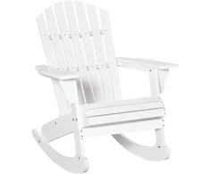Koduva Adirondack supamasis sodo krėslas, baltas, 77 x 94 x 97 cm